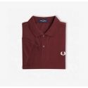 Polo Fred Perry Burdeos liso