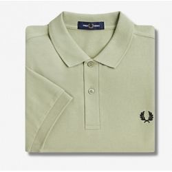 Polo Fred Perry verde liso