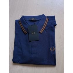 Polo Fred azul dorado