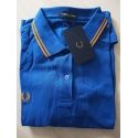 Polo Fred Perry azul dorado