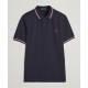 Polo Fred Perry azul marino r.roja/blanca