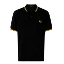 Polo Fred Perry negro amarillo