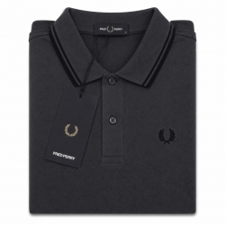 Polo Fred Perry gris oscuro