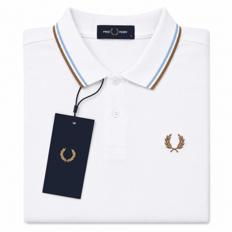 Polo Fred Perry blanco ad
