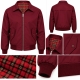 CHAQUETA HARRINGTON GRANATE-BURDEOS