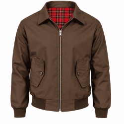CHAQUETA HARRINGTON MARRON