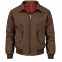 Chaqueta harrington marron-chocolate